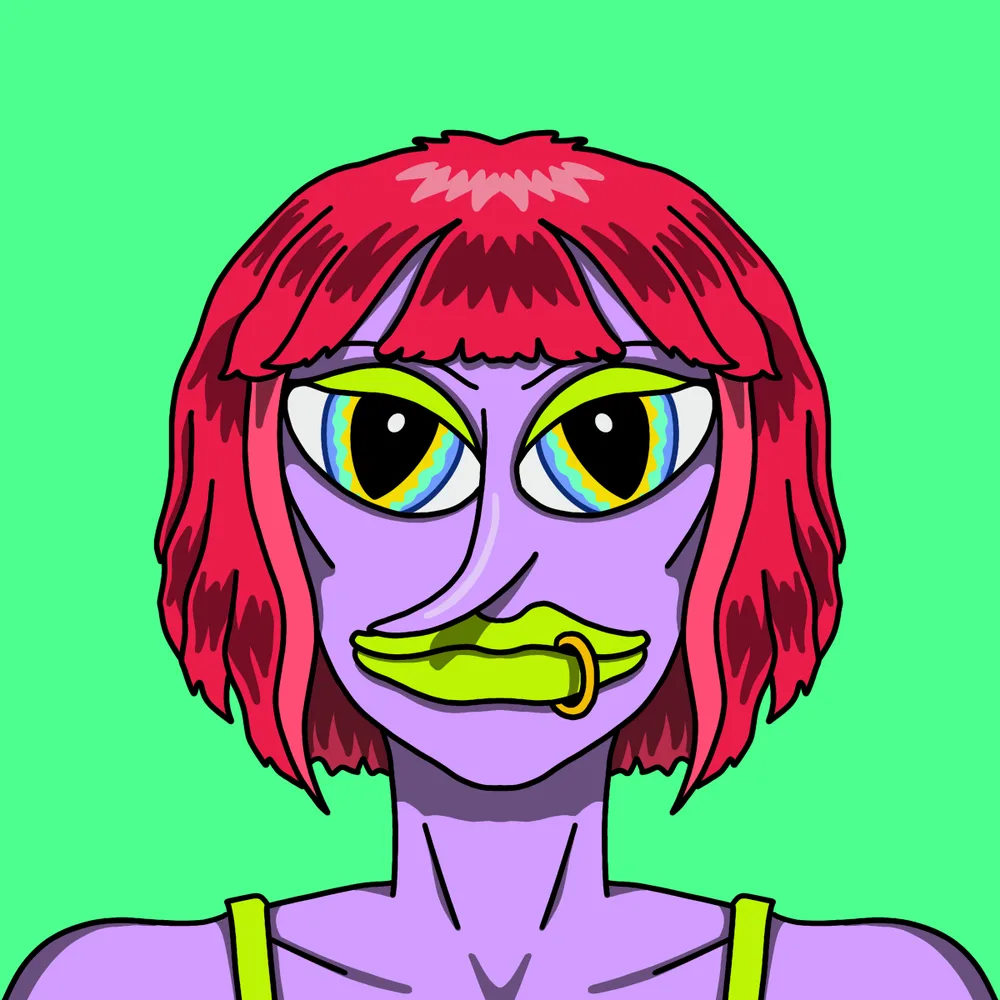 Acidburn Hottie — Hedz No. 311, recovered original artwork by Matt Furie