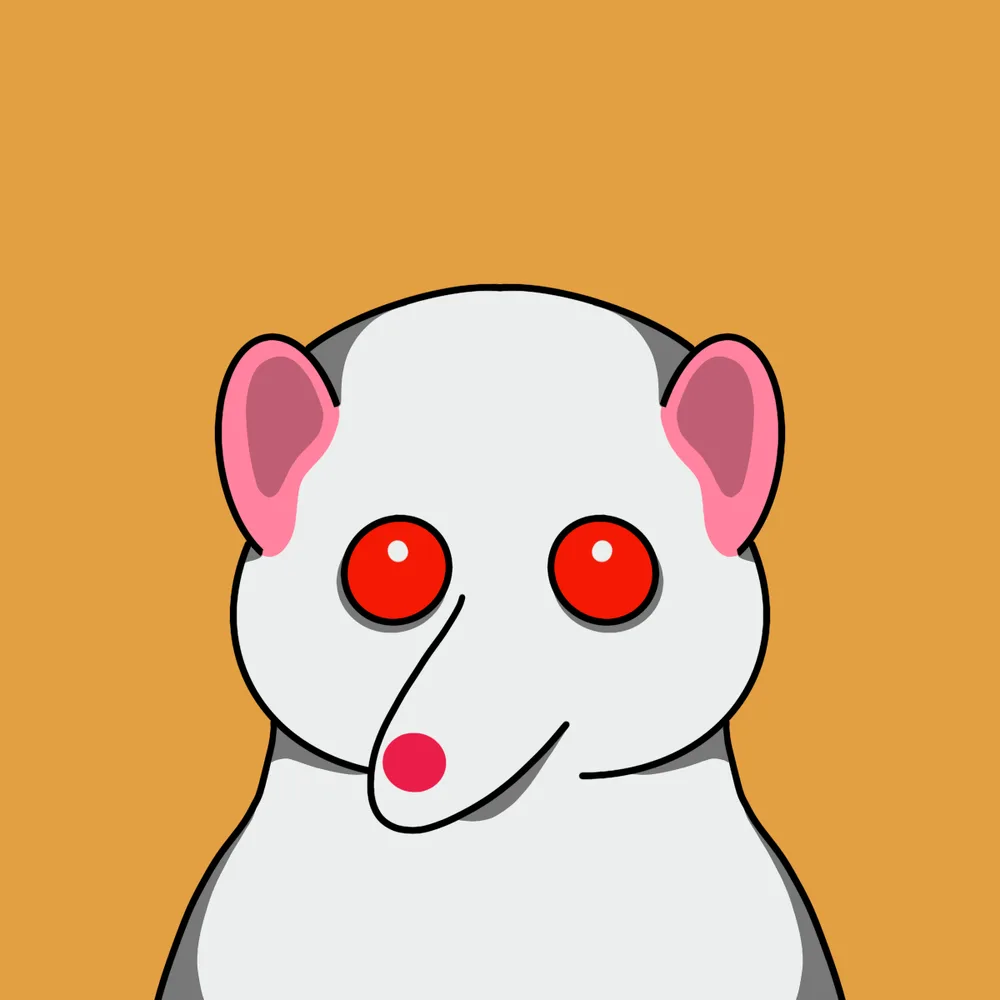 White Mouse — Hedz No. 312, recovered original artwork by Matt Furie