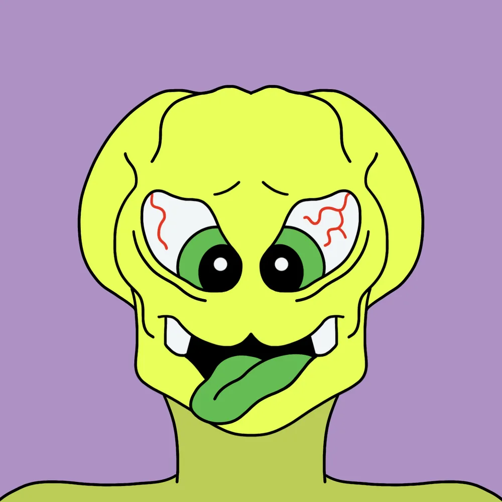 Zoink Noid-sampler — Hedz No. 313, recovered original artwork by Matt Furie