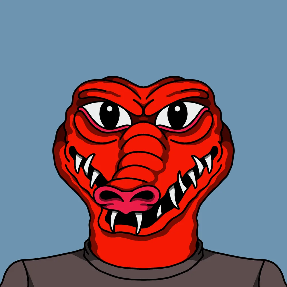 Brother Reddragon — Hedz No. 314, recovered original artwork by Matt Furie