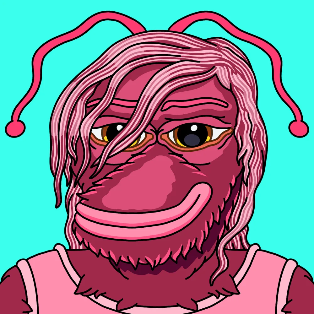 Gaynerd Alien — Hedz No. 325, recovered original artwork by Matt Furie
