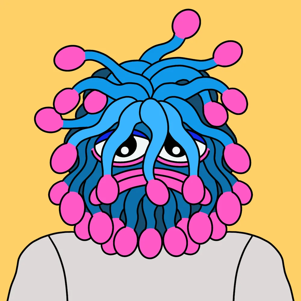 Boo Hoober Bloober — Hedz No. 329, recovered original artwork by Matt Furie