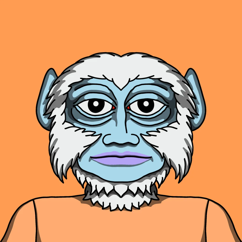 Lil Snowy — Hedz No. 033, recovered original artwork by Matt Furie