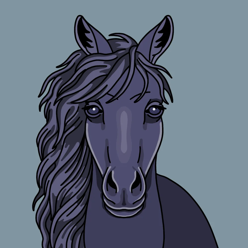 Slack Stallion — Hedz No. 332, recovered original artwork by Matt Furie