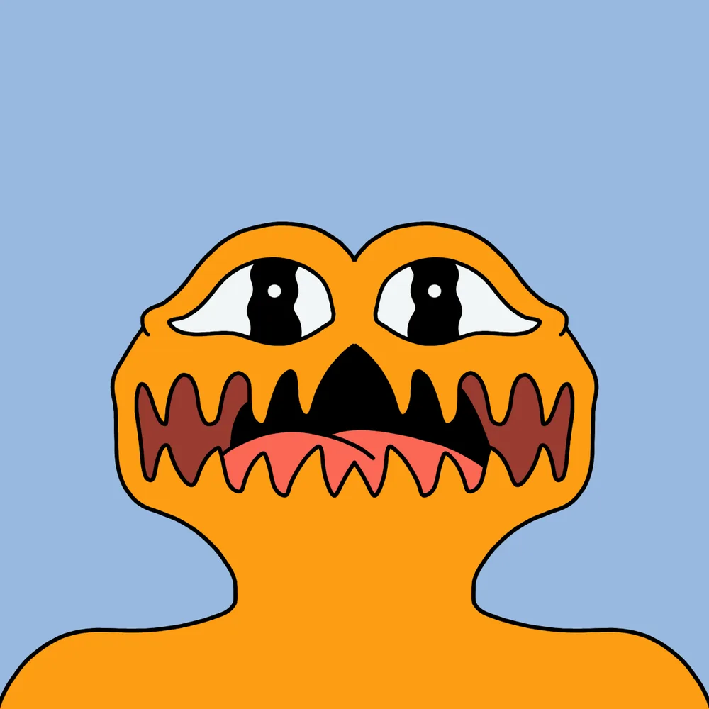 Grinkle-teeth — Hedz No. 336, recovered original artwork by Matt Furie
