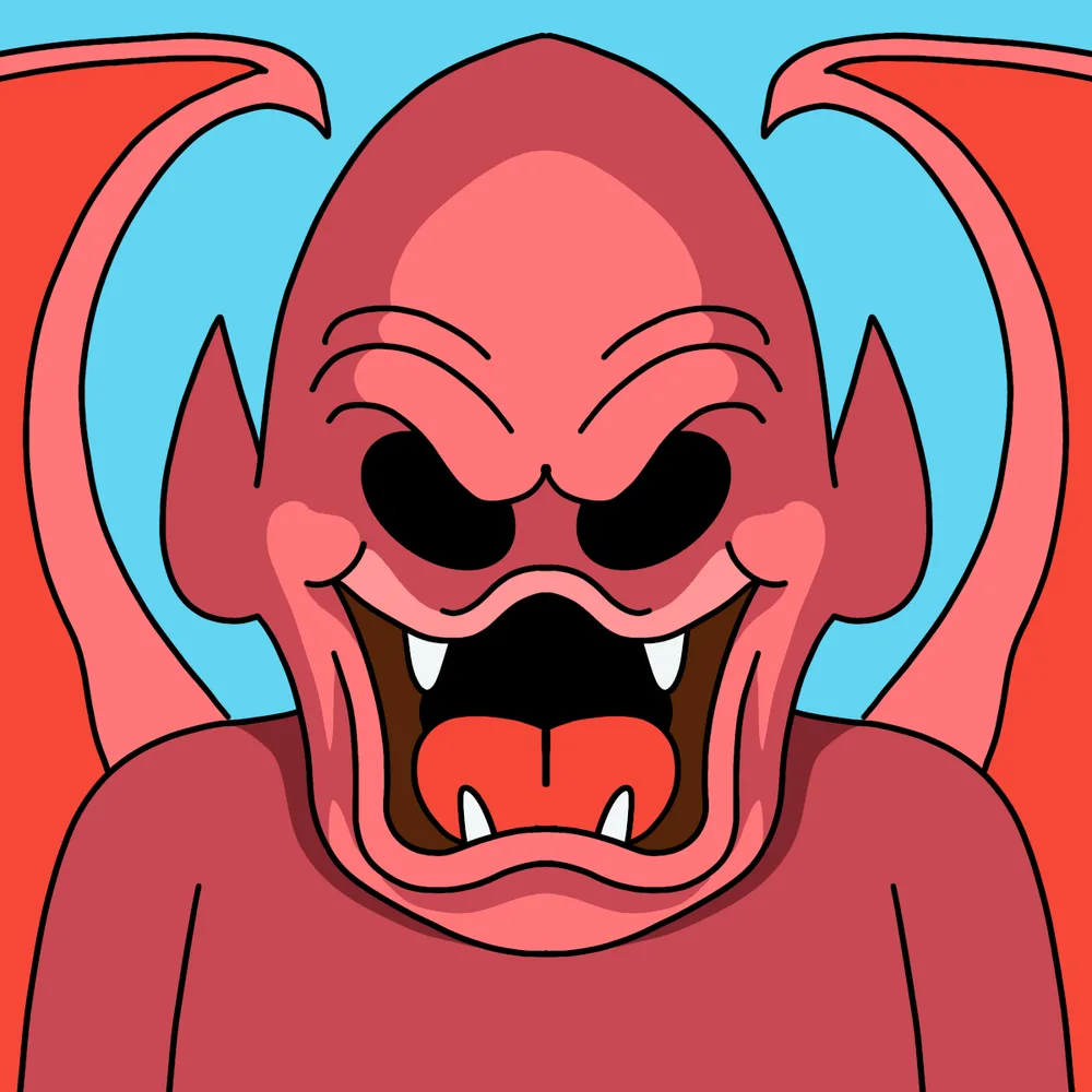 Goblin Cock-head — Hedz No. 342, recovered original artwork by Matt Furie