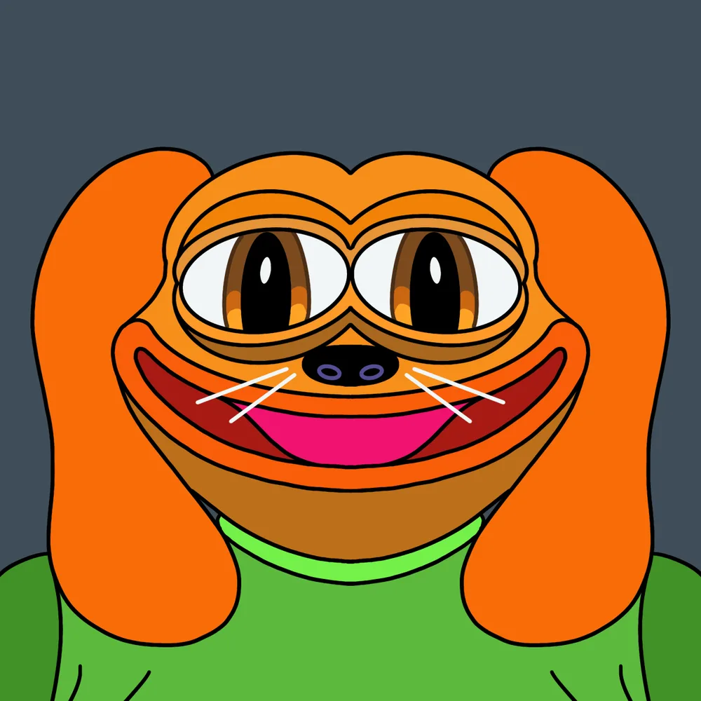 Dogfrog — Hedz No. 344, recovered original artwork by Matt Furie