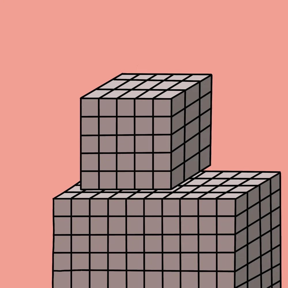 Blockyboy — Hedz No. 347, recovered original artwork by Matt Furie