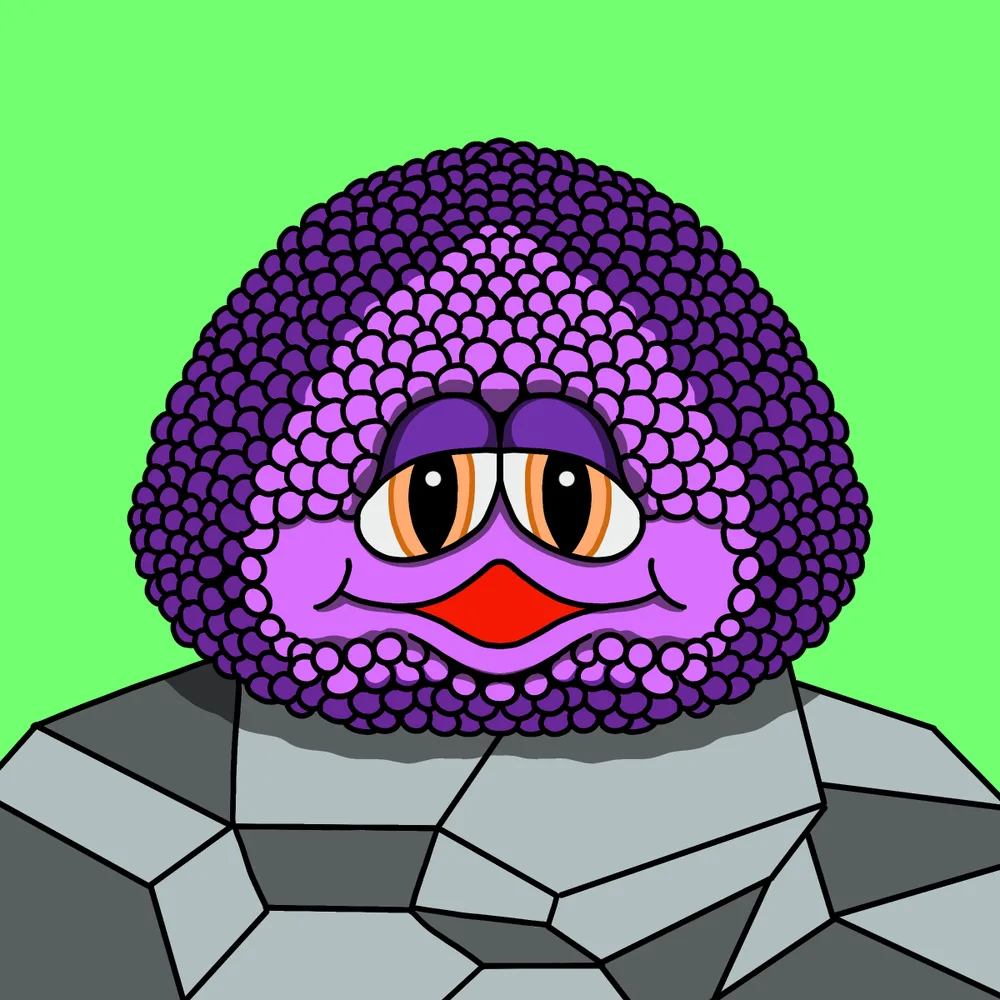 Grape Daddy — Hedz No. 356, recovered original artwork by Matt Furie