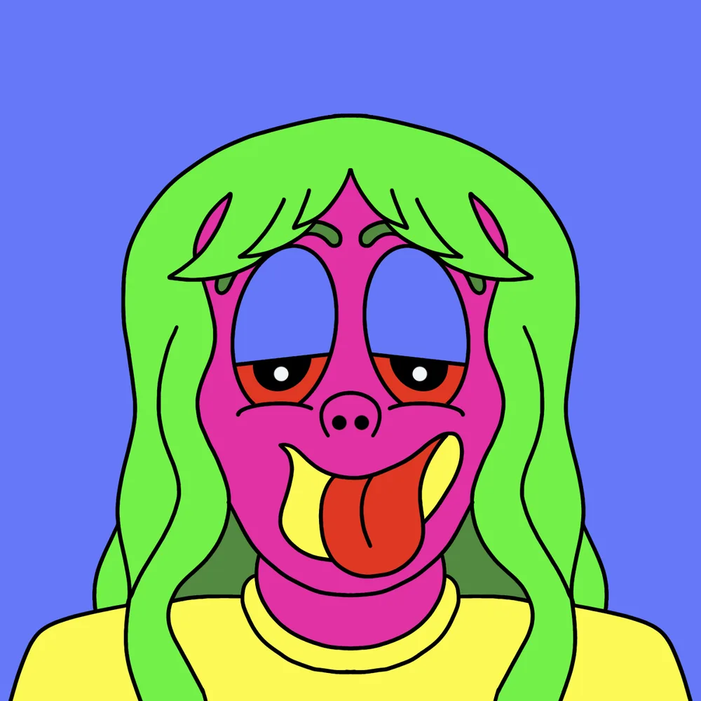 Color Taster — Hedz No. 364, recovered original artwork by Matt Furie