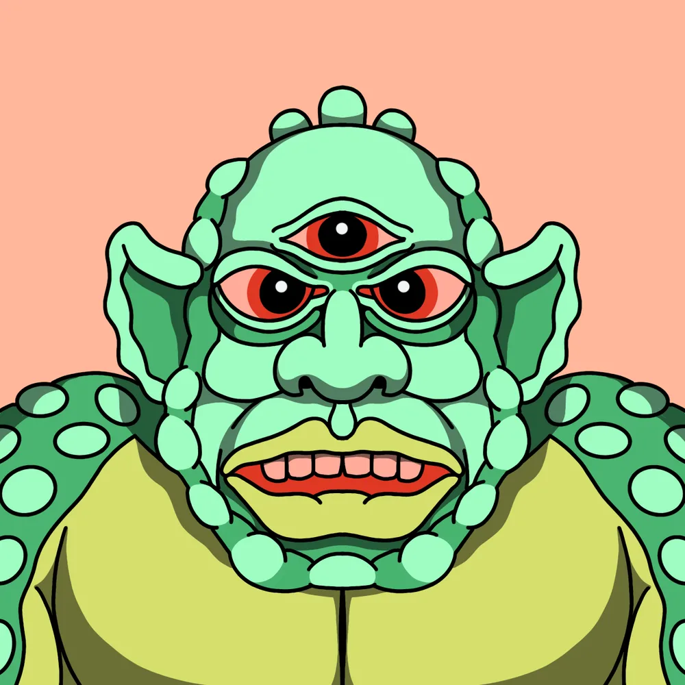 Trigore Beastfucker — Hedz No. 369, recovered original artwork by Matt Furie