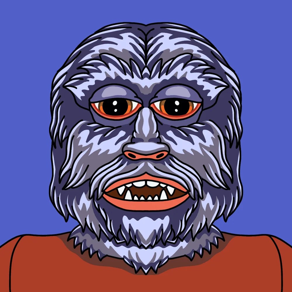 Wolfboy Furry — Hedz No. 374, recovered original artwork by Matt Furie