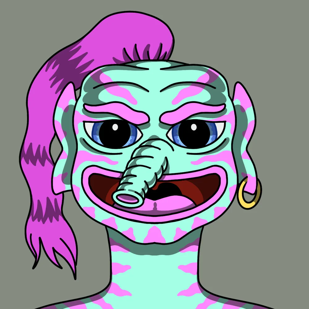 Nerfherder Cyberpunk — Hedz No. 378, recovered original artwork by Matt Furie