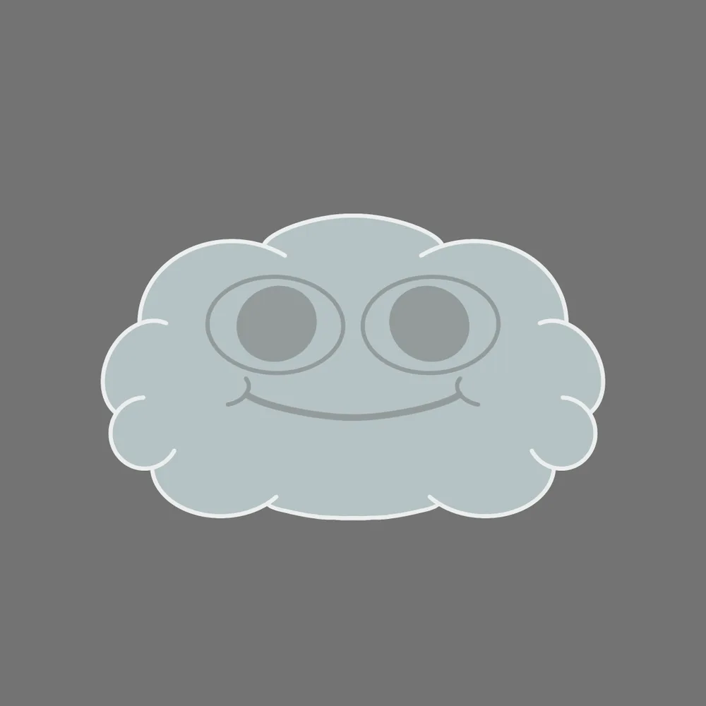 Cloud — Hedz No. 380, recovered original artwork by Matt Furie