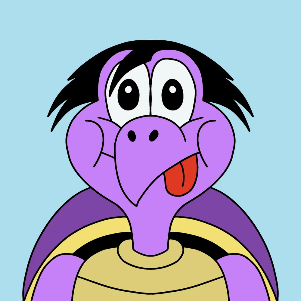 Hathead Turtle Turdboy — Hedz No. 390, recovered original artwork by Matt Furie