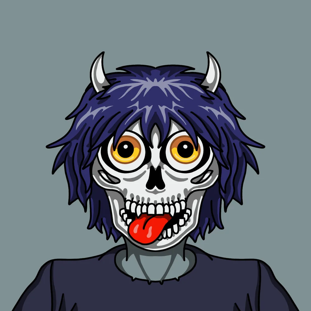 Skullgoblin — Hedz No. 393, recovered original artwork by Matt Furie