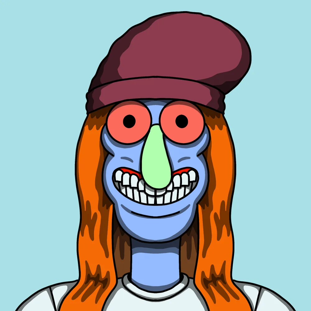 Pizzaguy — Hedz No. 397, recovered original artwork by Matt Furie