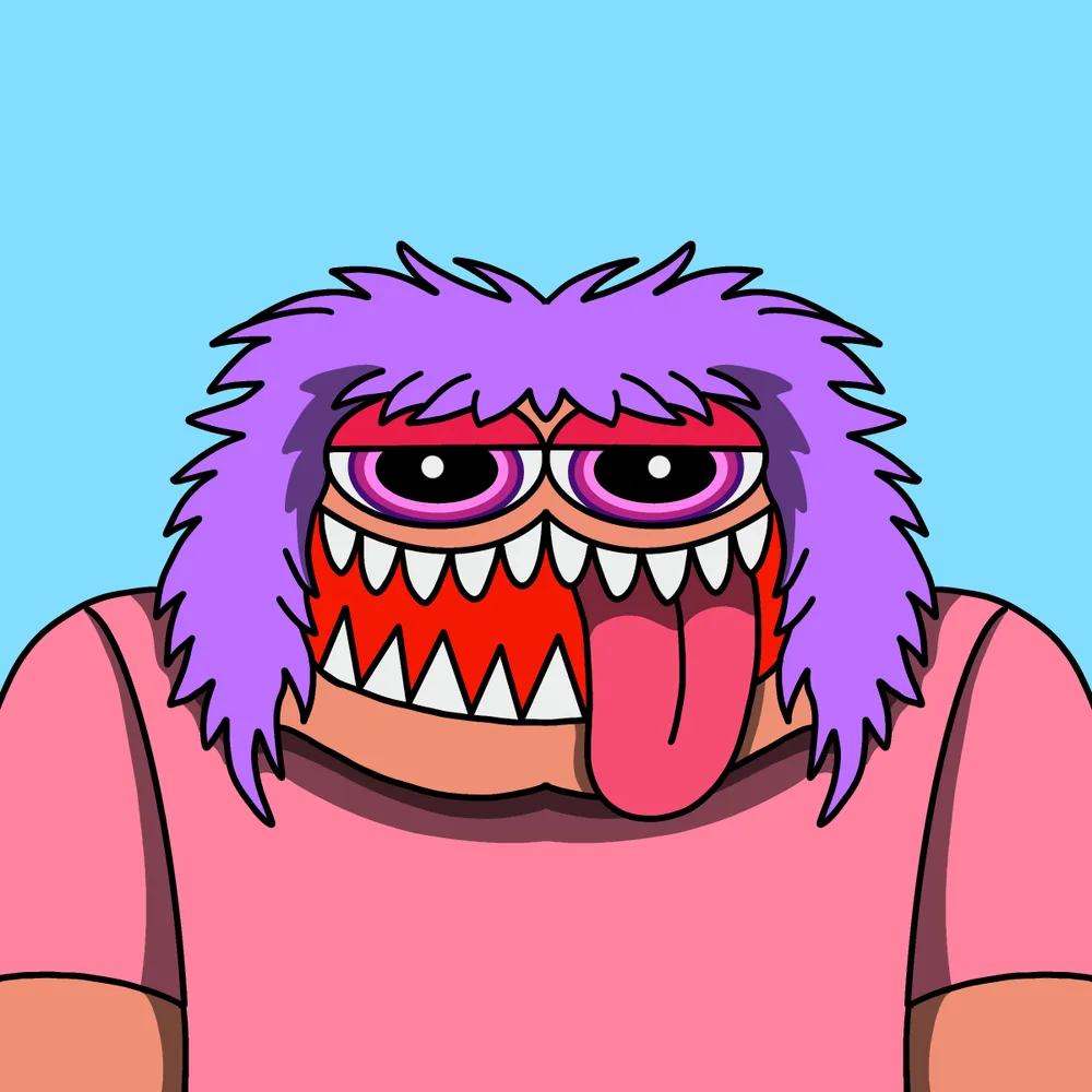 Garfink Spikemouth — Hedz No. 040, recovered original artwork by Matt Furie