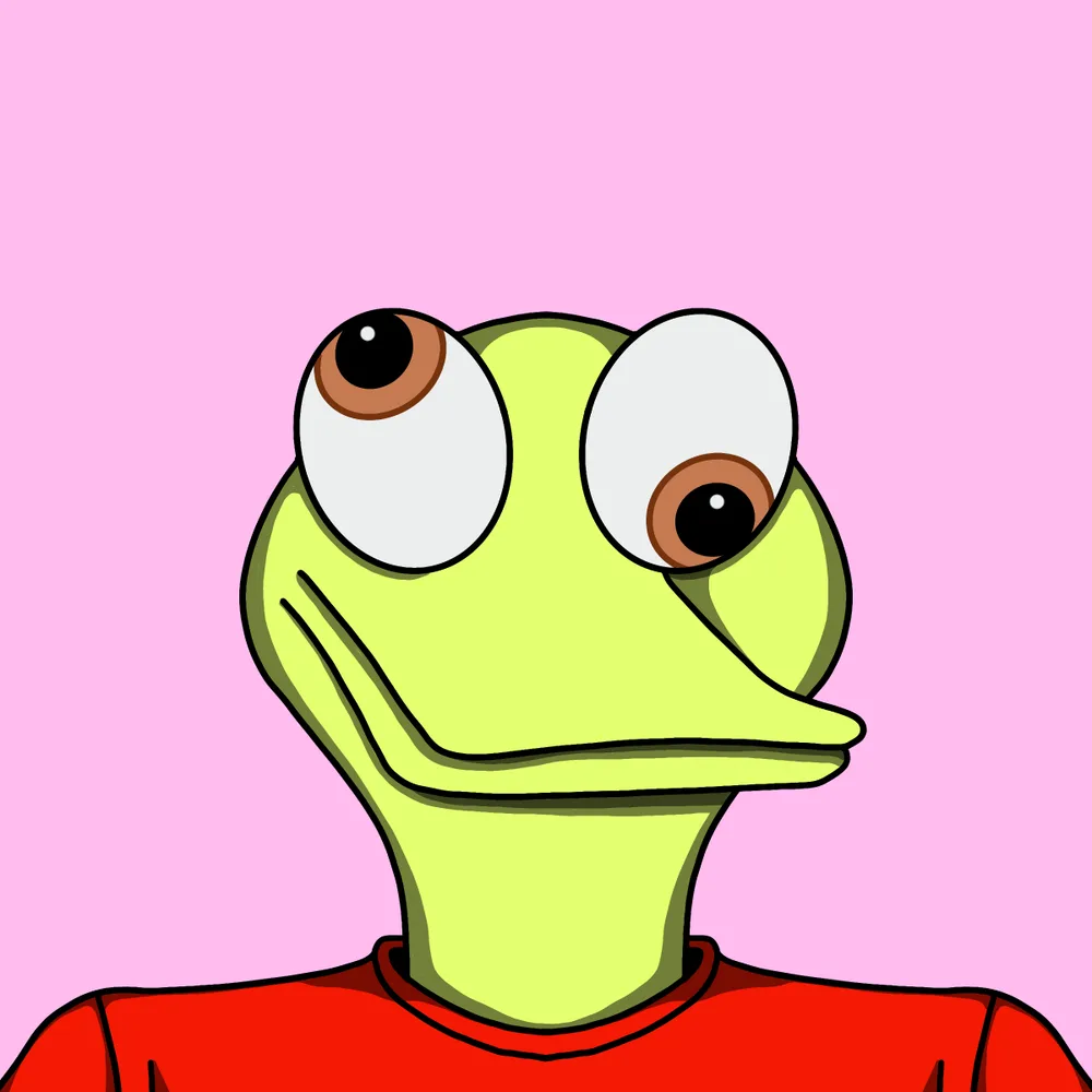 Goof-eyed Quacker — Hedz No. 403, recovered original artwork by Matt Furie