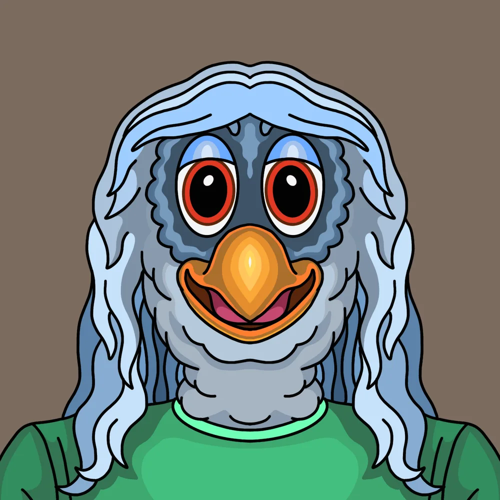 Cracked Eagleboy — Hedz No. 407, recovered original artwork by Matt Furie