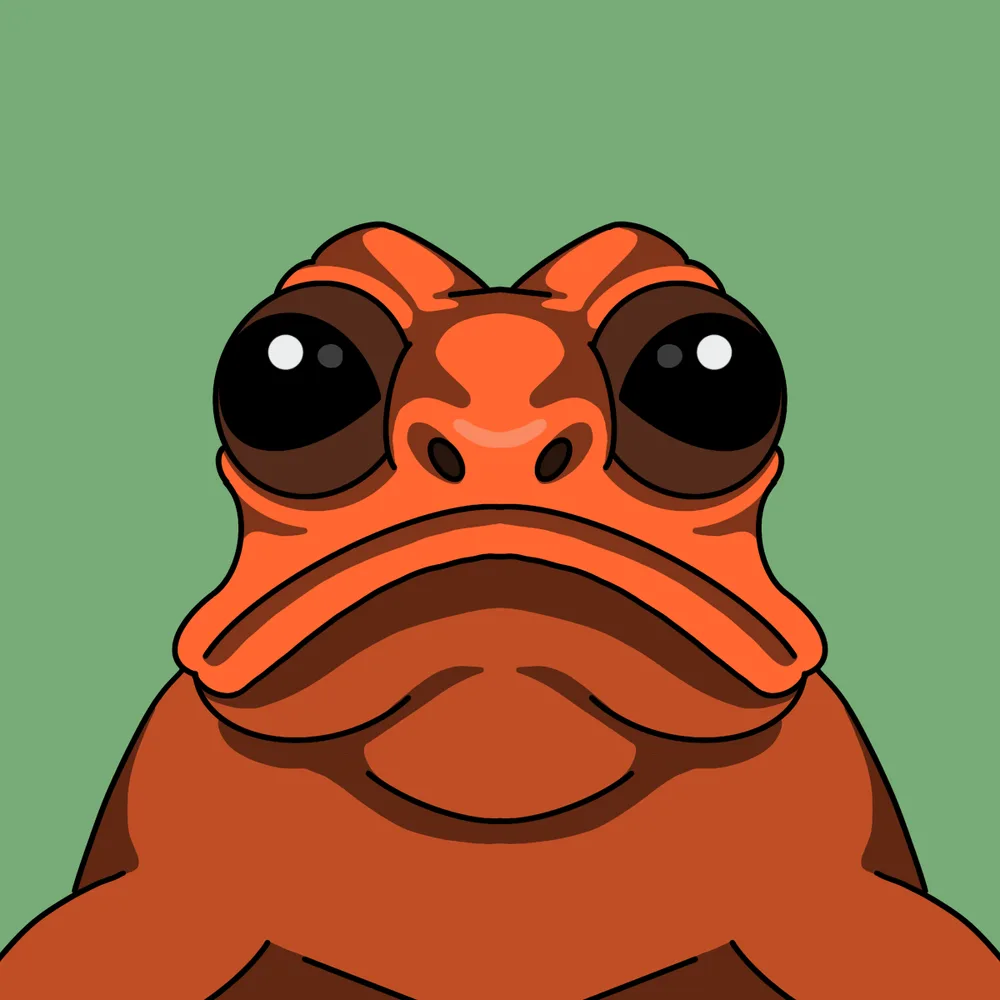 Tree Frog — Hedz No. 415, recovered original artwork by Matt Furie