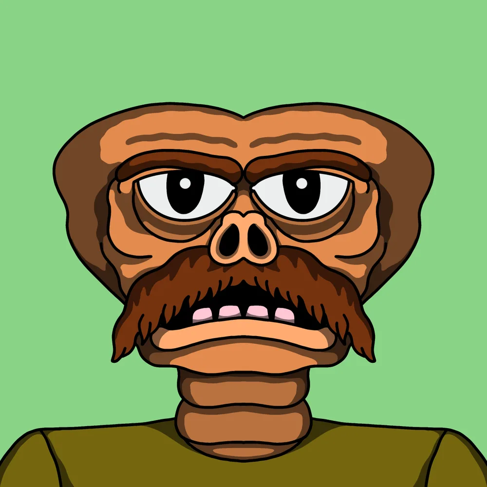 Papa Daddy — Hedz No. 416, recovered original artwork by Matt Furie