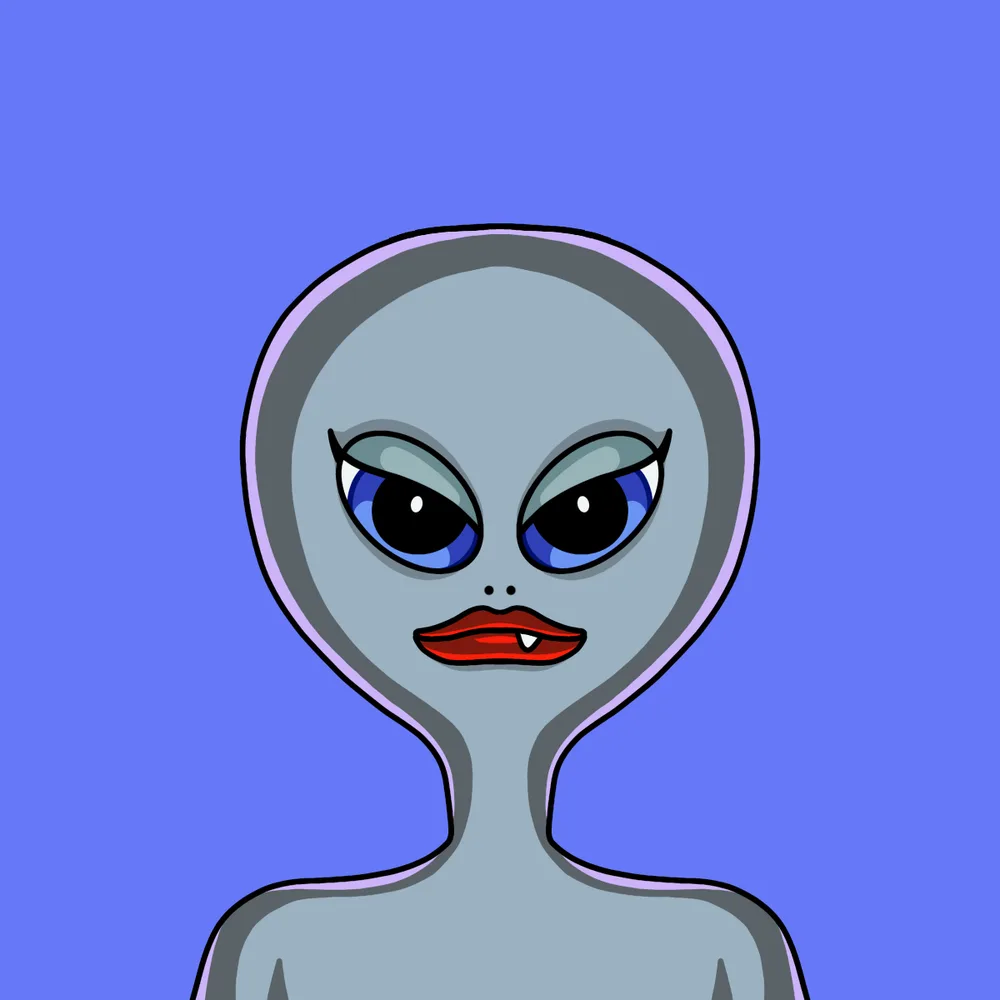 Mom Alien — Hedz No. 418, recovered original artwork by Matt Furie