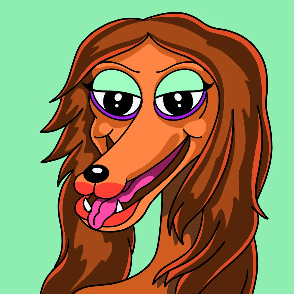 Cutiepie Snarfer — Hedz No. 432, recovered original artwork by Matt Furie