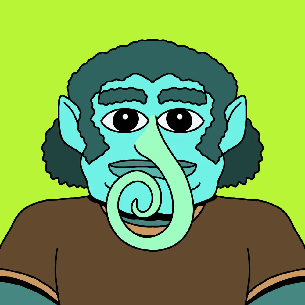 Probe-nose — Hedz No. 442, recovered original artwork by Matt Furie