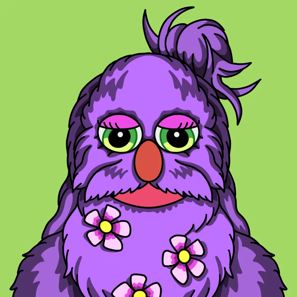 Flowerbeard — Hedz No. 448, recovered original artwork by Matt Furie
