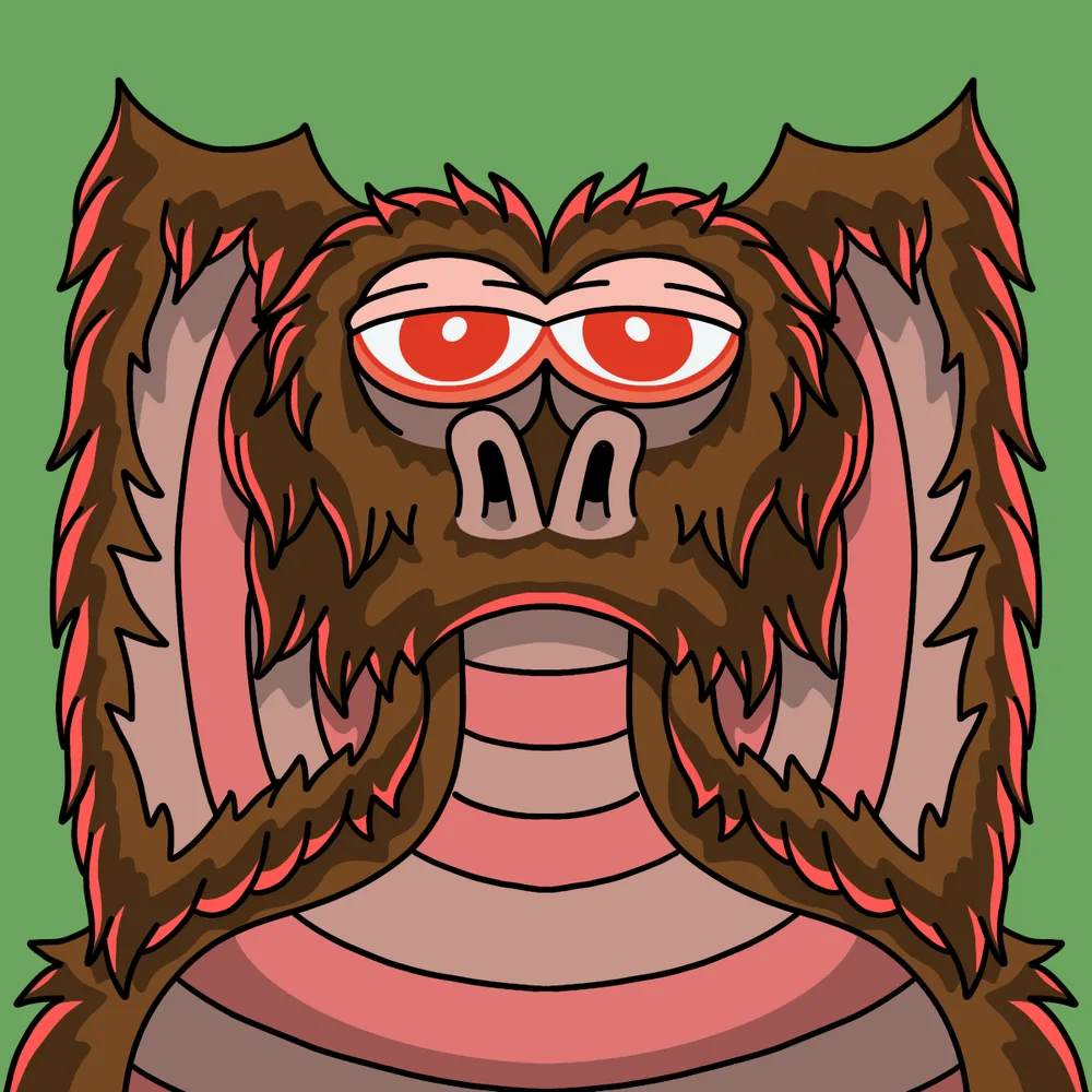 Earflap Furrizoid — Hedz No. 460, recovered original artwork by Matt Furie