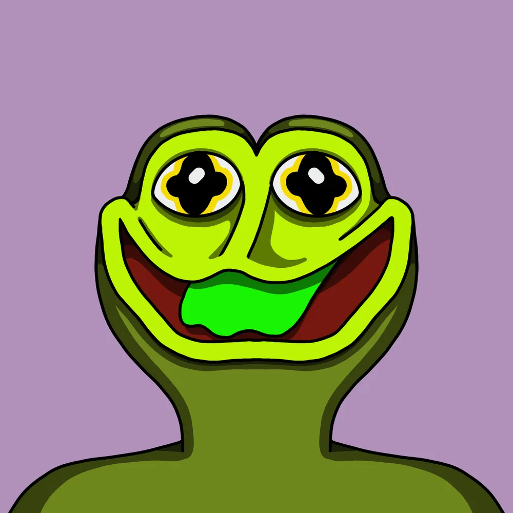 Freaky Frog — Hedz No. 461, recovered original artwork by Matt Furie