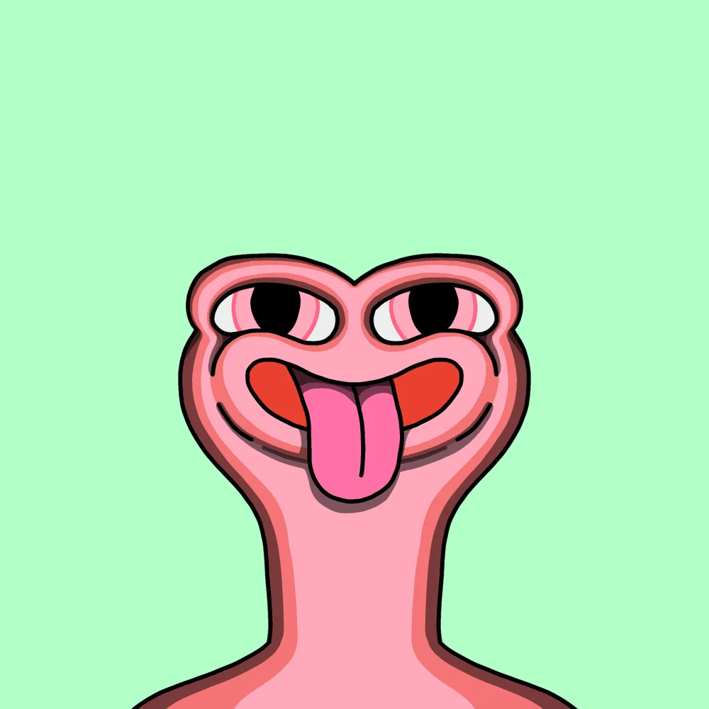 Lickbuddy — Hedz No. 463, recovered original artwork by Matt Furie