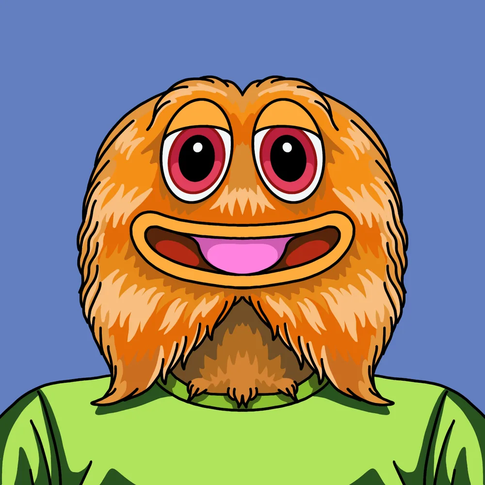Smilefaced Furball — Hedz No. 047, recovered original artwork by Matt Furie