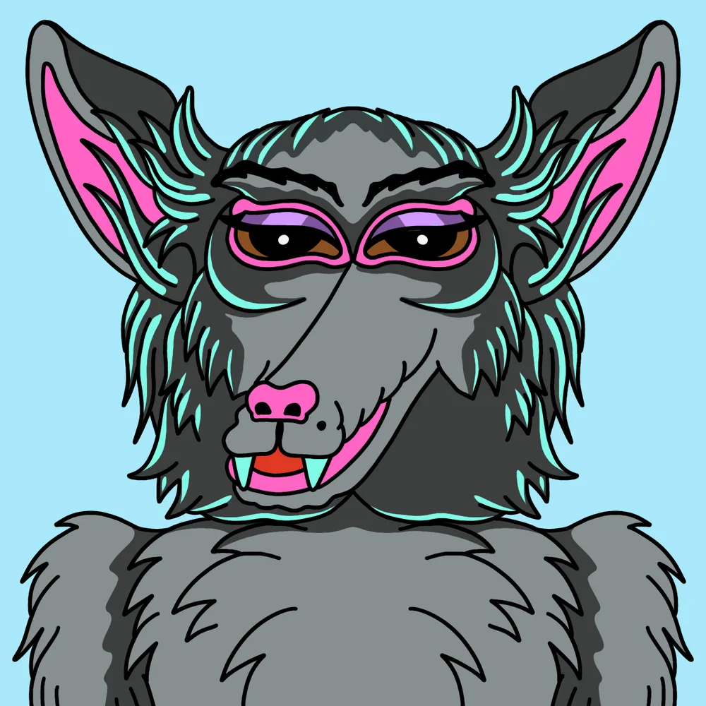 Wolfmother — Hedz No. 475, recovered original artwork by Matt Furie