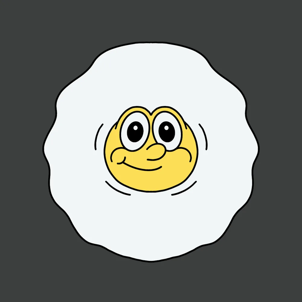 Egg — Hedz No. 490, recovered original artwork by Matt Furie