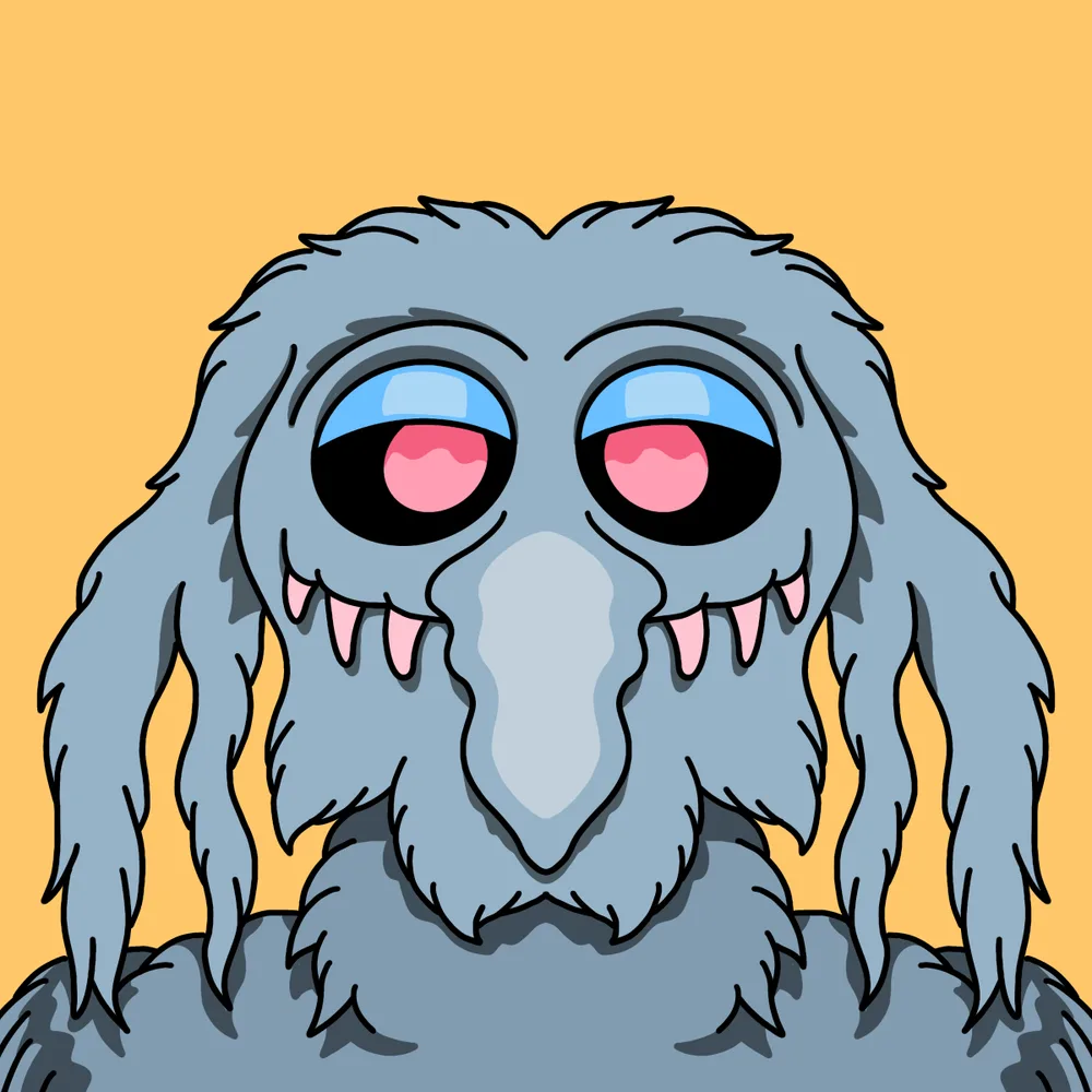 Furface Flappyboy — Hedz No. 496, recovered original artwork by Matt Furie