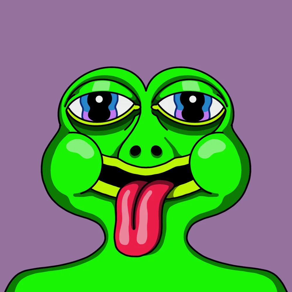 Frenchie Frogbreath — Hedz No. 497, recovered original artwork by Matt Furie