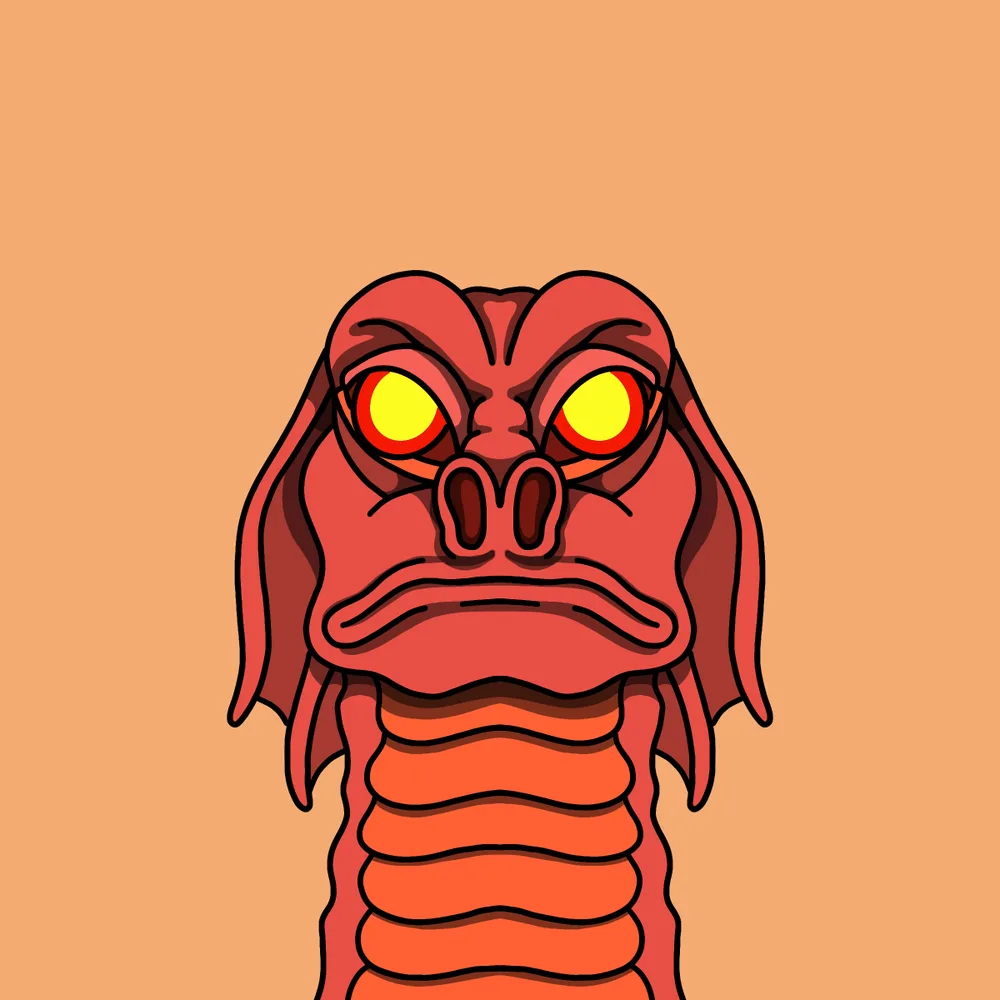 Red Pit-snark — Hedz No. 498, recovered original artwork by Matt Furie