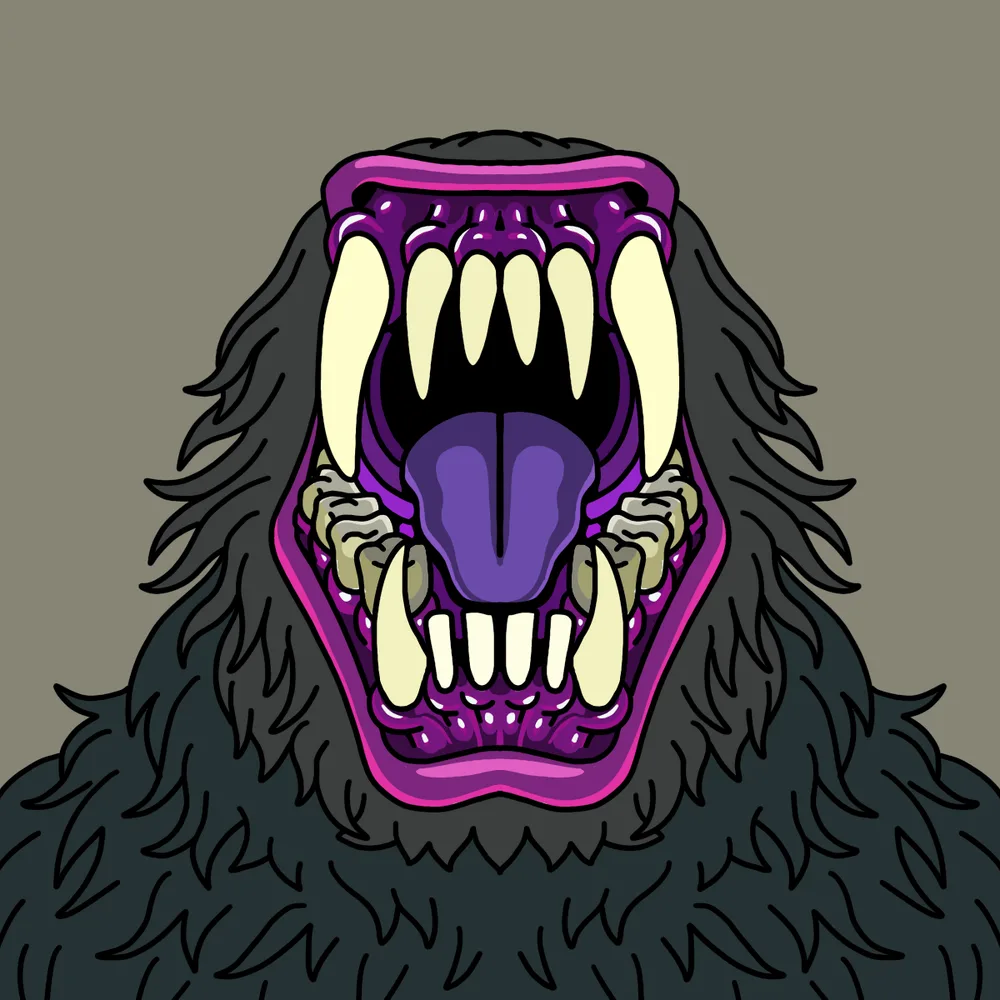 Mouth Screamer — Hedz No. 503, recovered original artwork by Matt Furie