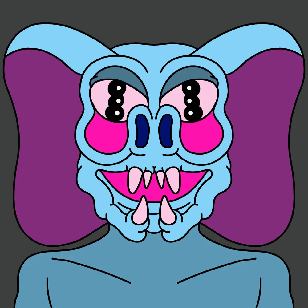 Dumbo Predator — Hedz No. 515, recovered original artwork by Matt Furie