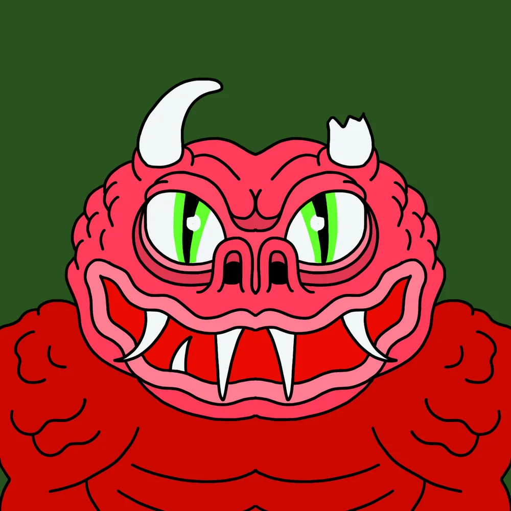 Broken-horn Frogazoid — Hedz No. 521, recovered original artwork by Matt Furie
