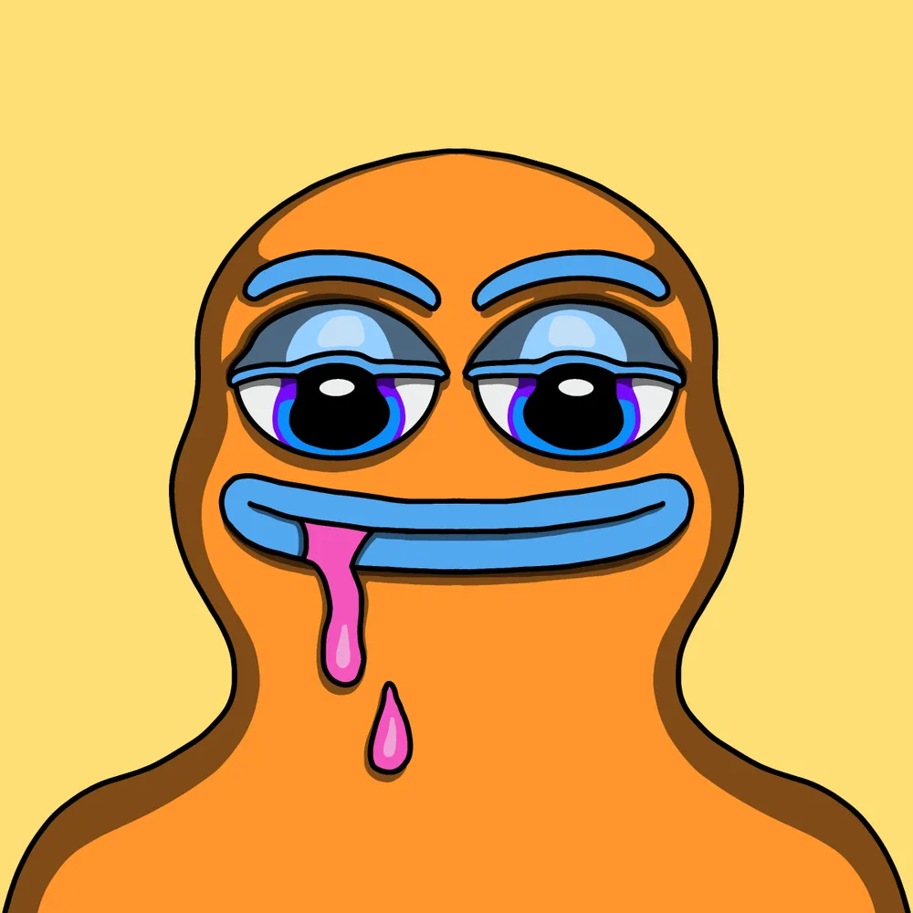 Gloop Slooper — Hedz No. 526, recovered original artwork by Matt Furie