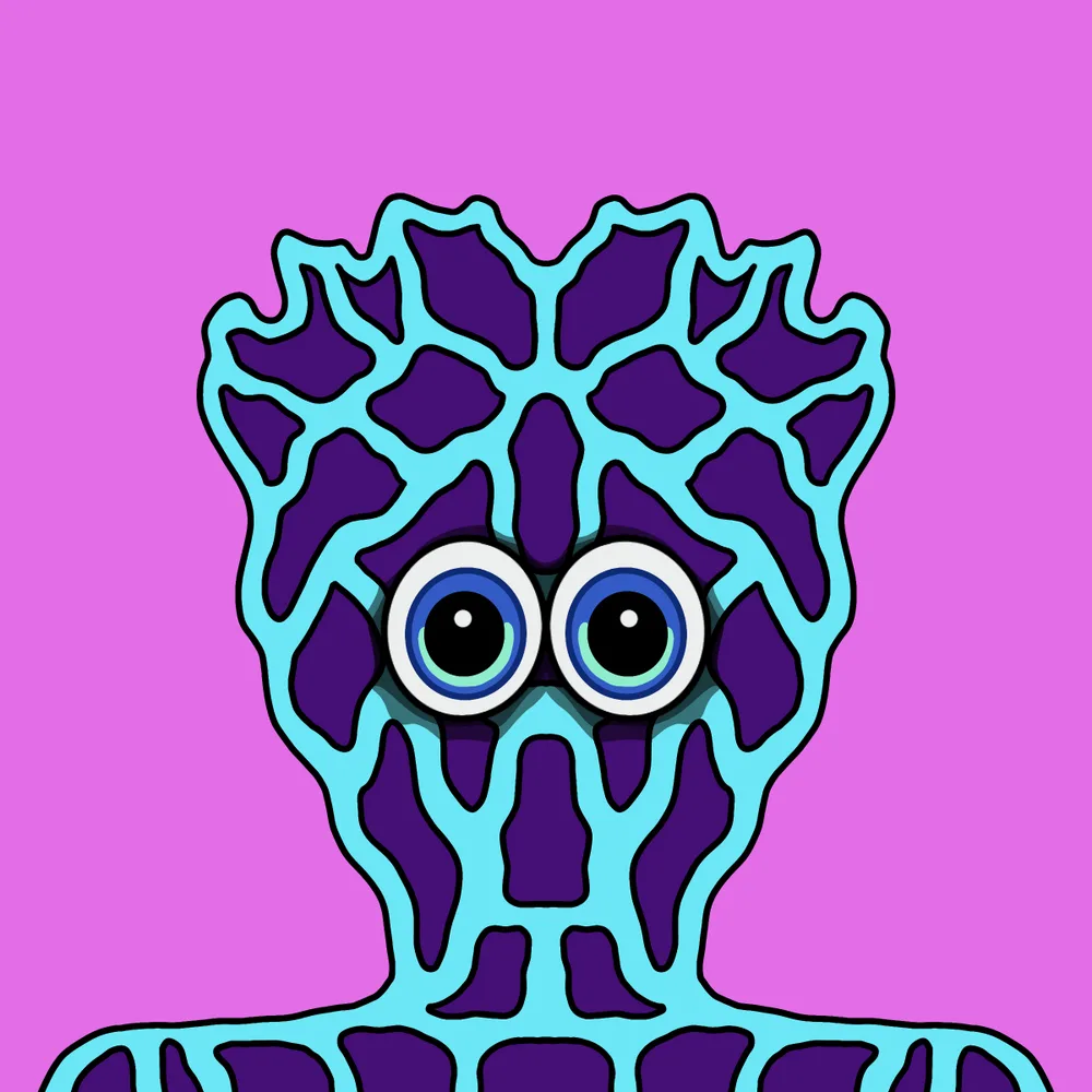 Slow-grower Filterface — Hedz No. 528, recovered original artwork by Matt Furie