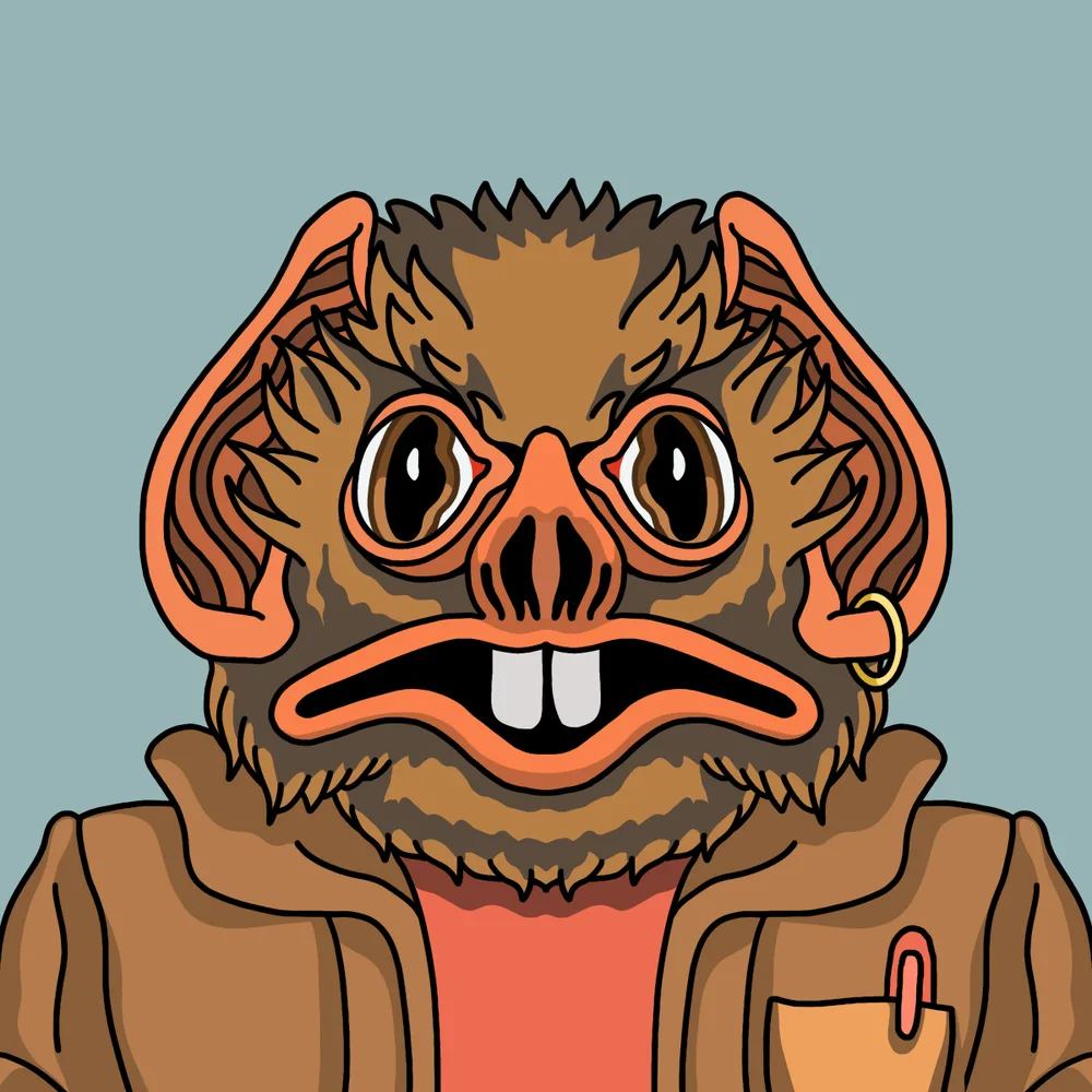 Goofball Bat — Hedz No. 529, recovered original artwork by Matt Furie