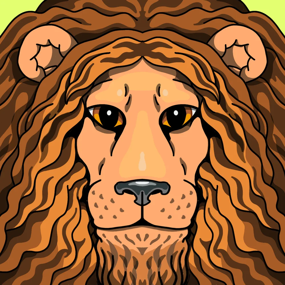 Leo — Hedz No. 536, recovered original artwork by Matt Furie
