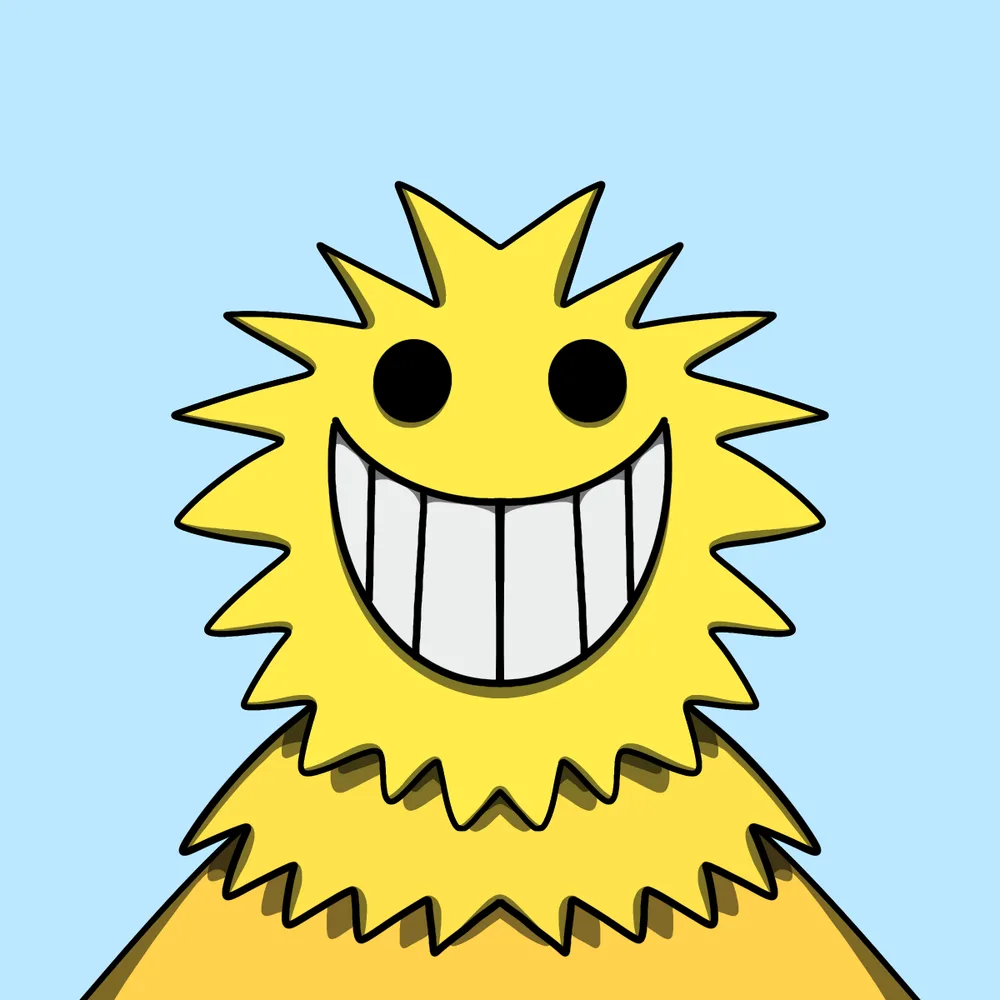 Sunshine Shiteater — Hedz No. 537, recovered original artwork by Matt Furie