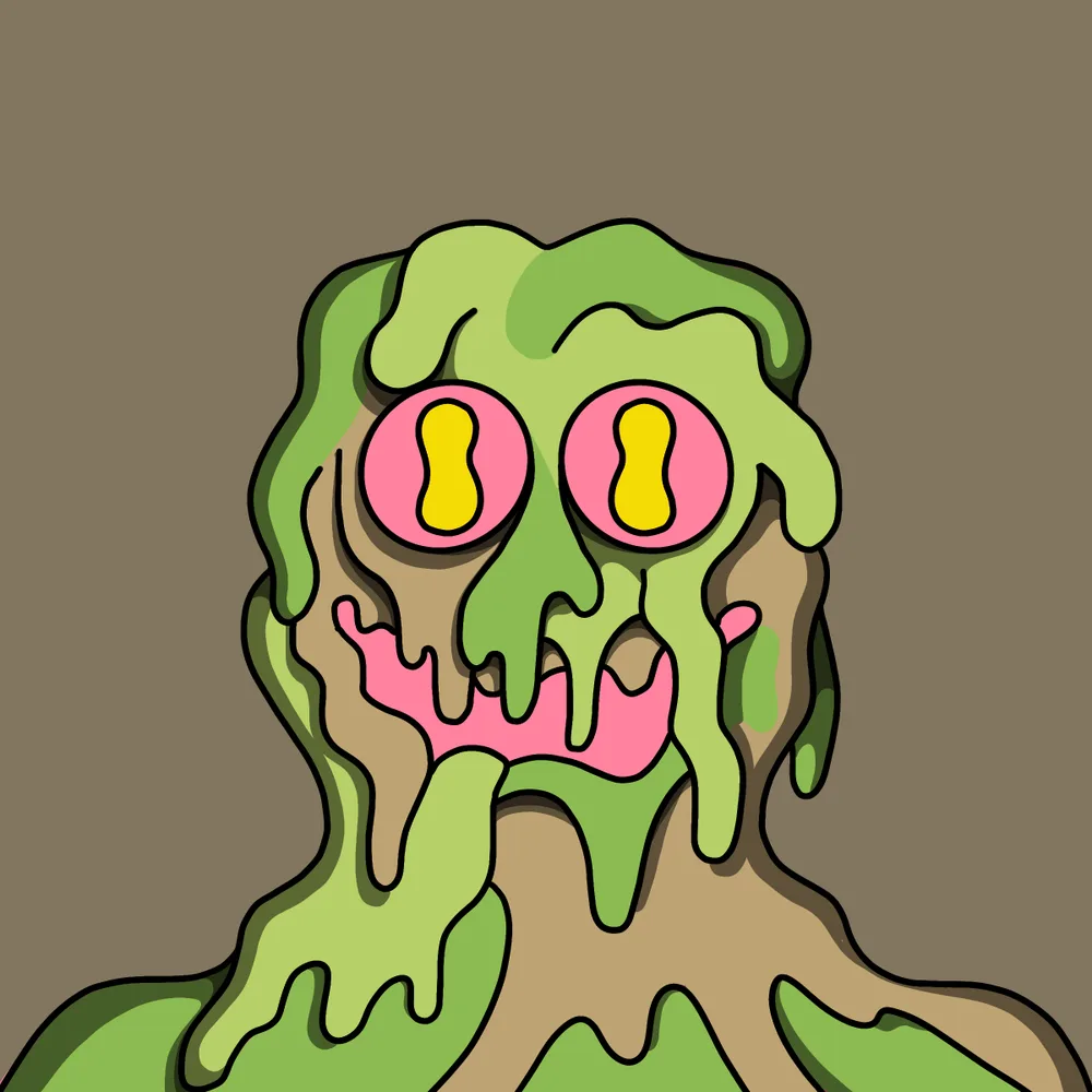 Slimeball Scumdripper — Hedz No. 556, recovered original artwork by Matt Furie