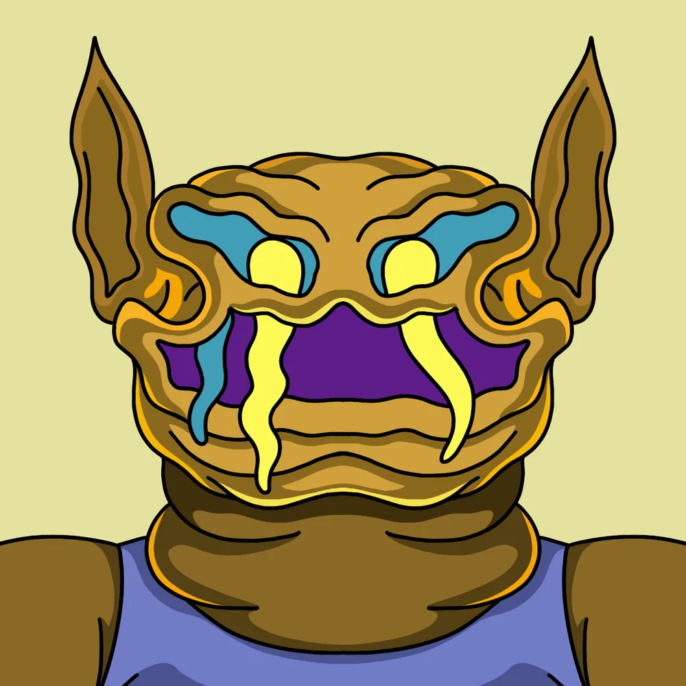 Wiggletooth Chum — Hedz No. 559, recovered original artwork by Matt Furie