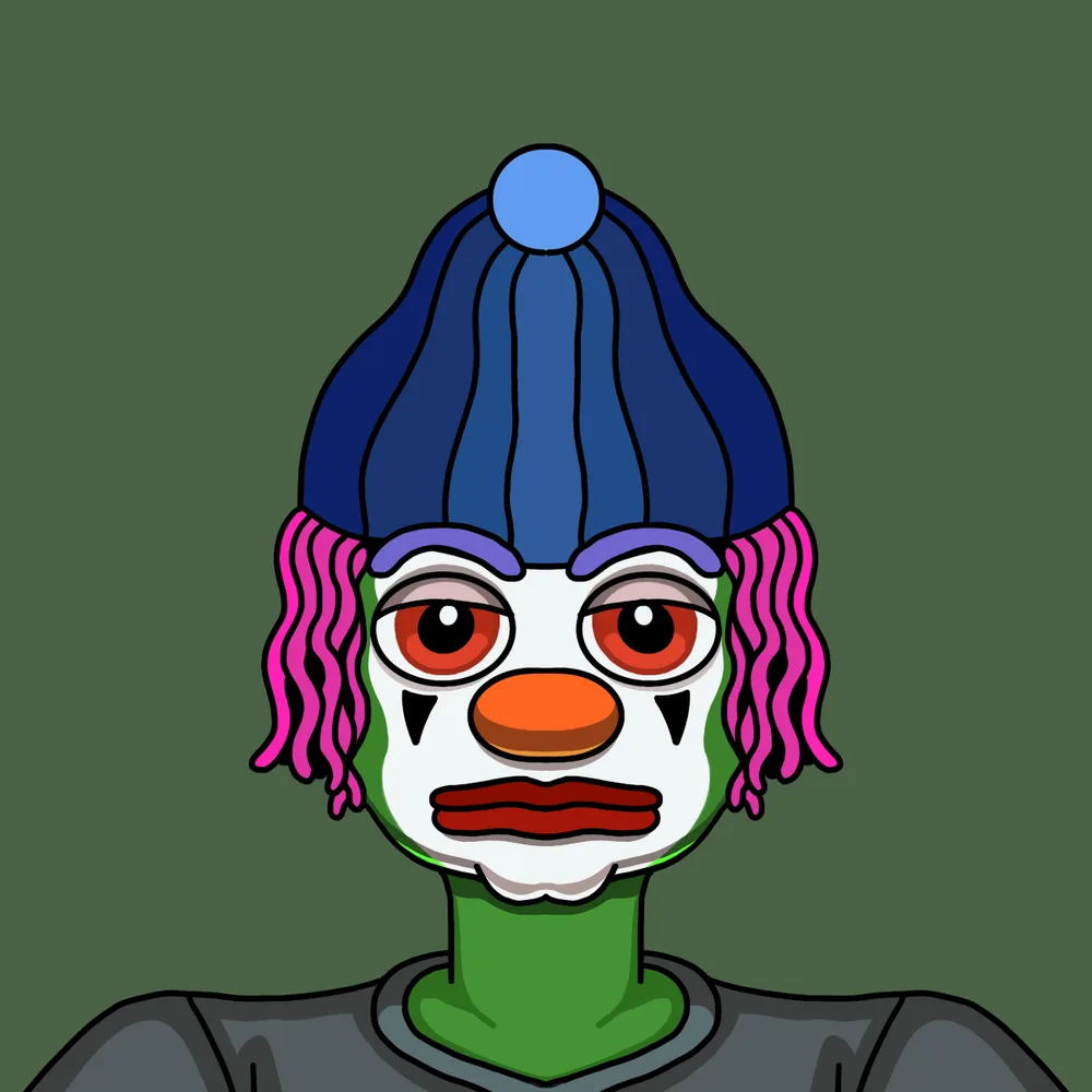 Clownboy — Hedz No. 566, recovered original artwork by Matt Furie